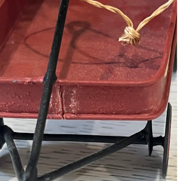 Midwest of Cannon Falls Vintage Ornament Lot Pedal Car Red Hometown Flyer Wagon - Picture 10 of 12